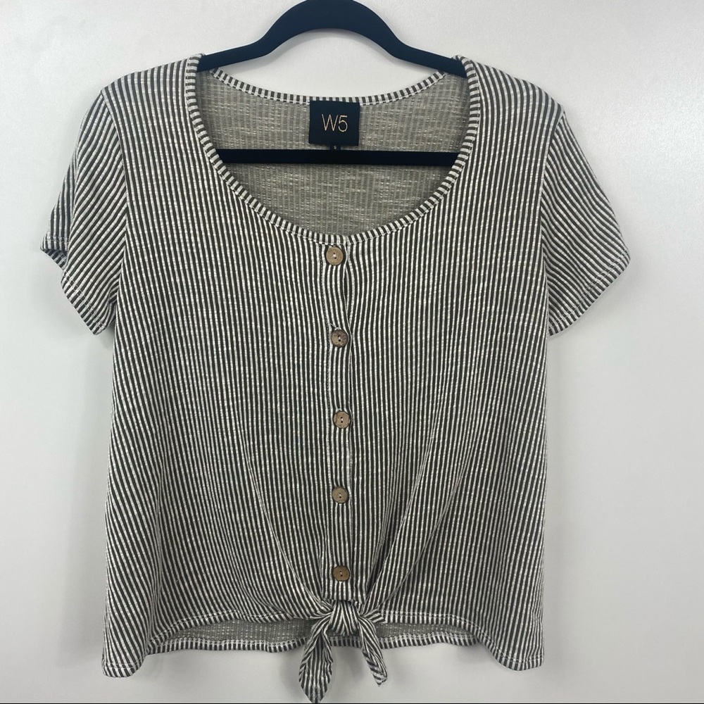 Anthro’s W5 Top Short Sleeve Ribbed Size Small